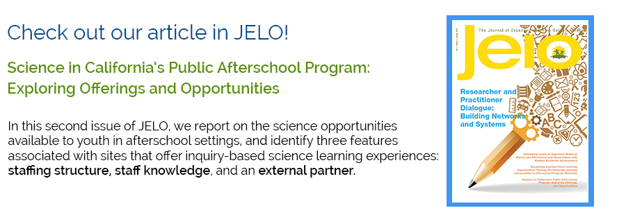 Science in California’s Public Afterschool Program